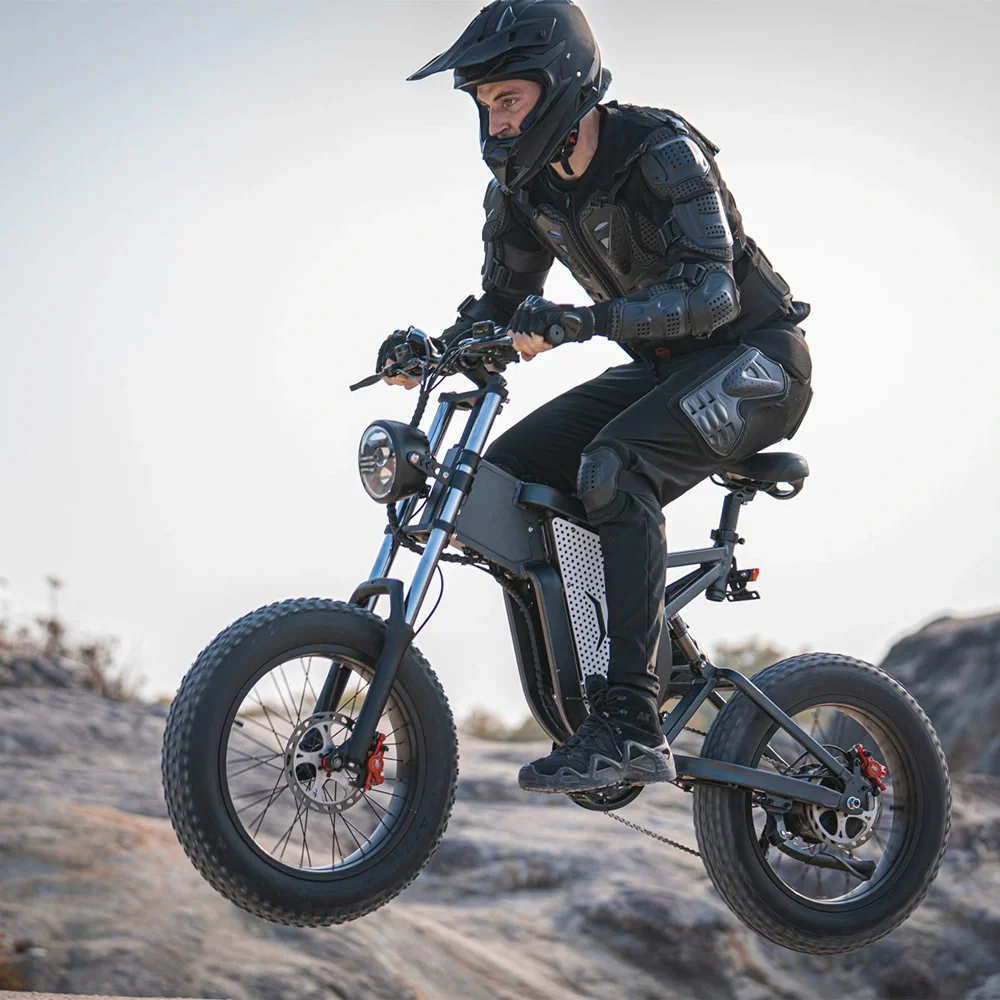 2022 Moto-style Seat Super 48v 2000wFat Tire Electric Cycle Ebike E Bike E Bicycle Electronic Bicycle Electric Bikes