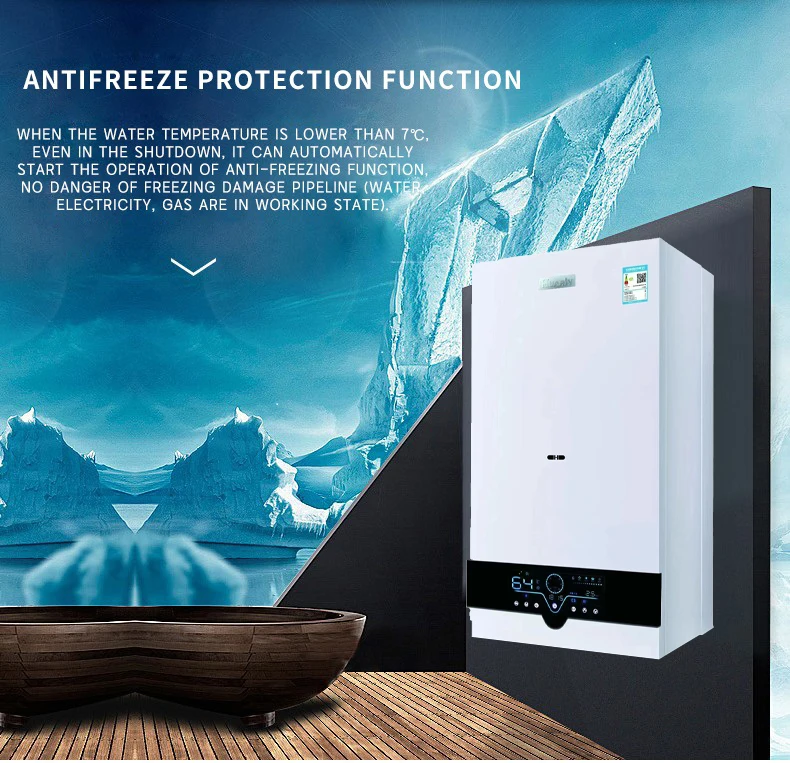 New wall hung gas boiler combination boiler for heating and hot water combi gas boiler
