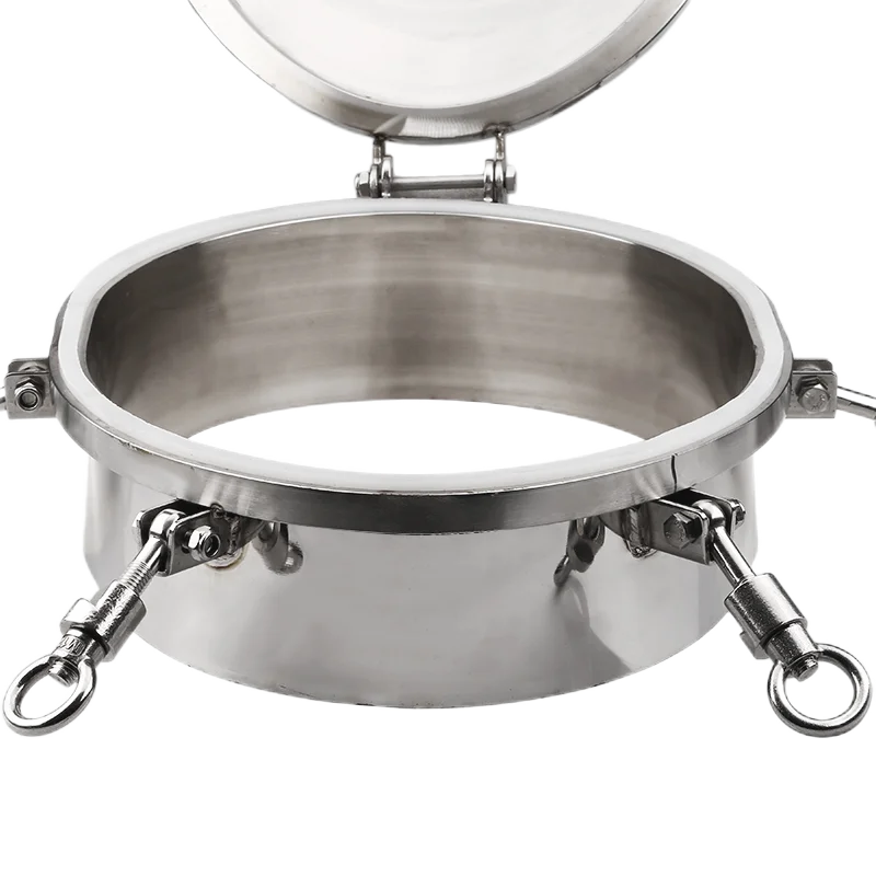 Sanitary flange sight glass 304 stainless steel DC observation window glass pipe through the sight cup lined with PTFE