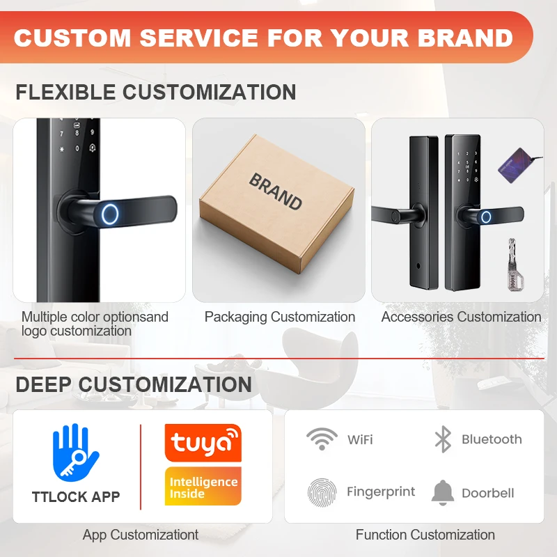 Main Door Locks Hotel Room Lock Smart Remote French Digit Sliding Digital Bedroom System Secured For Entrance Set Doors Handle