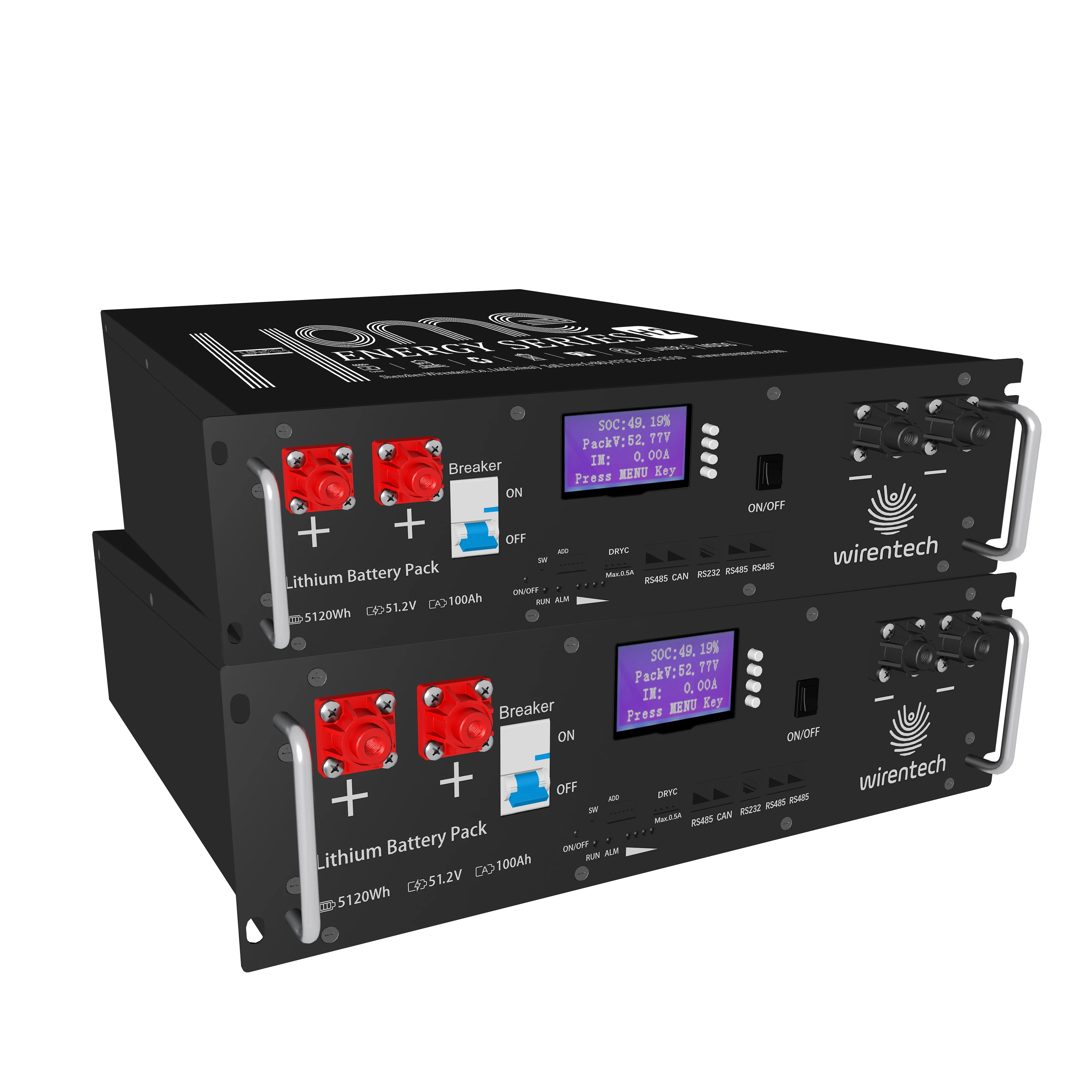 Solar Energy storage battery 100ah 200ah 5kwh 10kwh Lithium Battery 48v Lifepo4 Rack-mounted Battery Pack