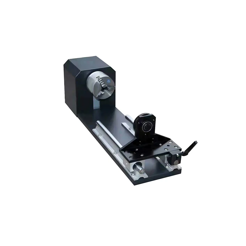 Myoung laser rotation axis attachment With Wheels rotary Rollers Stepper Motors for CNC laser machine rotary axis