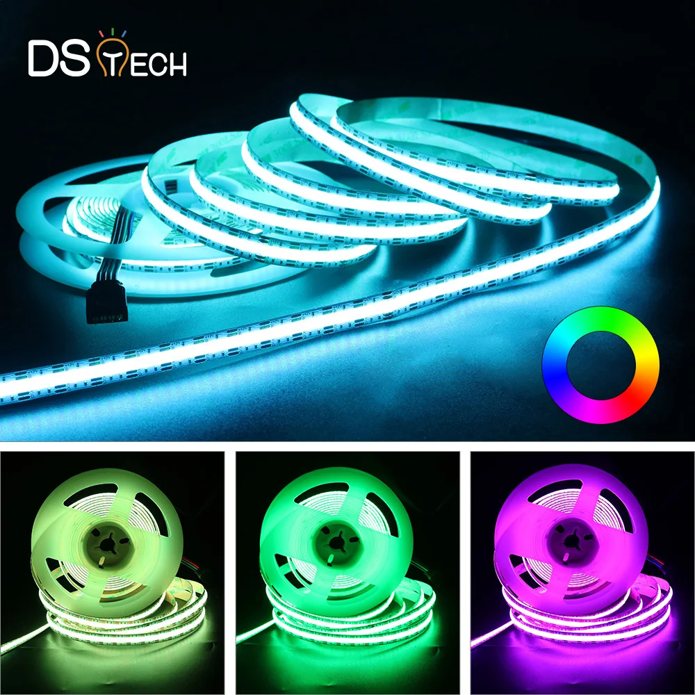 10MM PCB 480chips per meter 15W 5years warranty Festival TV backlight Decoration Wholesale RGB COB LED Strip Light