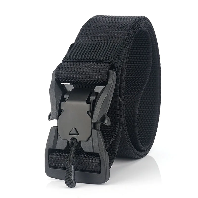 2022 New 1.5'wide Automatic Buckle Custom Unique Belt Fabric nylon edc belt for men