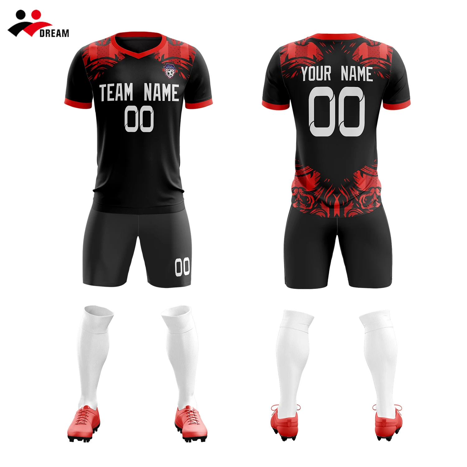 Hot Sell New custom soccer uniforms sets men kids football wear high quality quickdry outdoor sports football jerseys customized