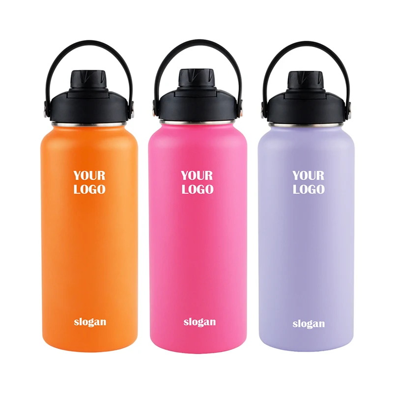 18oz 32oz 40oz Top Hydro Water Flask Bottle Iron Wide Mouth Flex Lid Gym Drink Stainless Steel Insulated Reusable Water Bottles