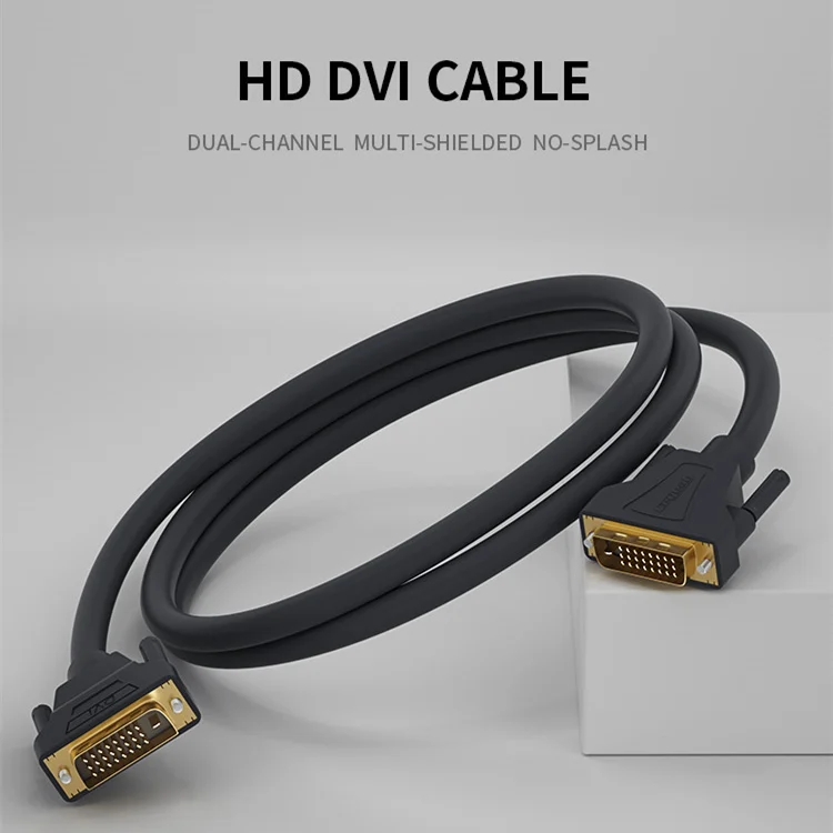 24+1 DVI Cable 10M 1920x1080P 2K Copper High Speed Data Copper Dual Channel Cable Computer Audio Video Data Monitor HDTV Cable