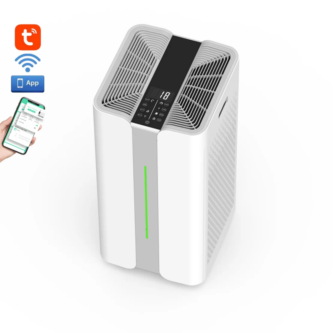 Hot Sell China Supplier Wholesale Household Large Air Cleaner Smart WiFi Portable Purifying Hepa Filter Air Purifier For Home