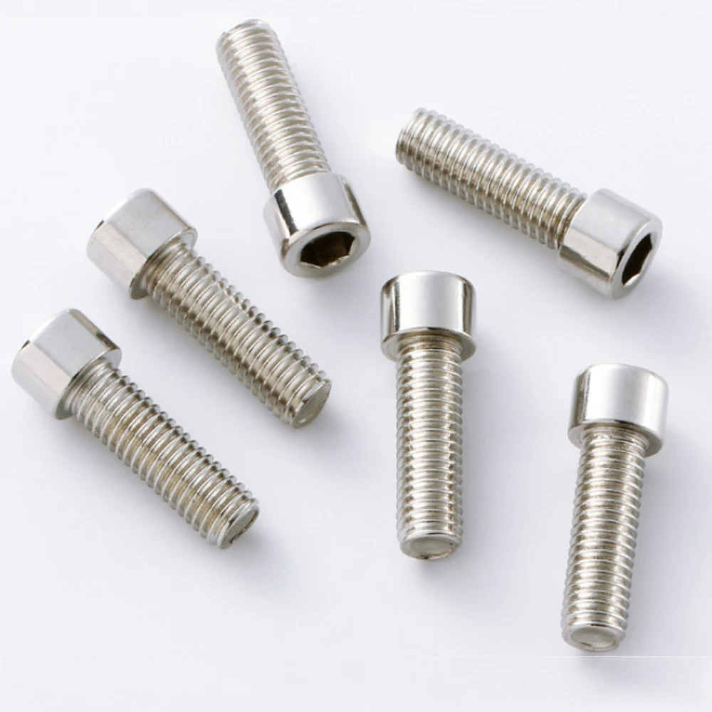 M10x50mm Fastener Brass Cup Head Socket Head Cap Screw Suitable for Industrial Furniture Fitting