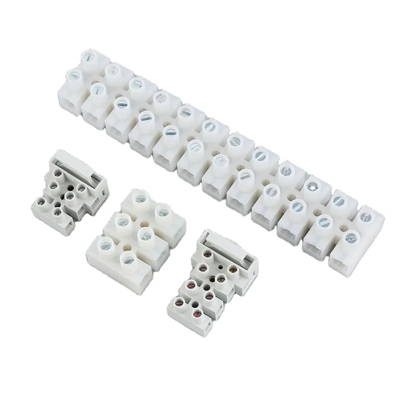 High temperature resistance PA66 57A rated current terminal strips terminal block