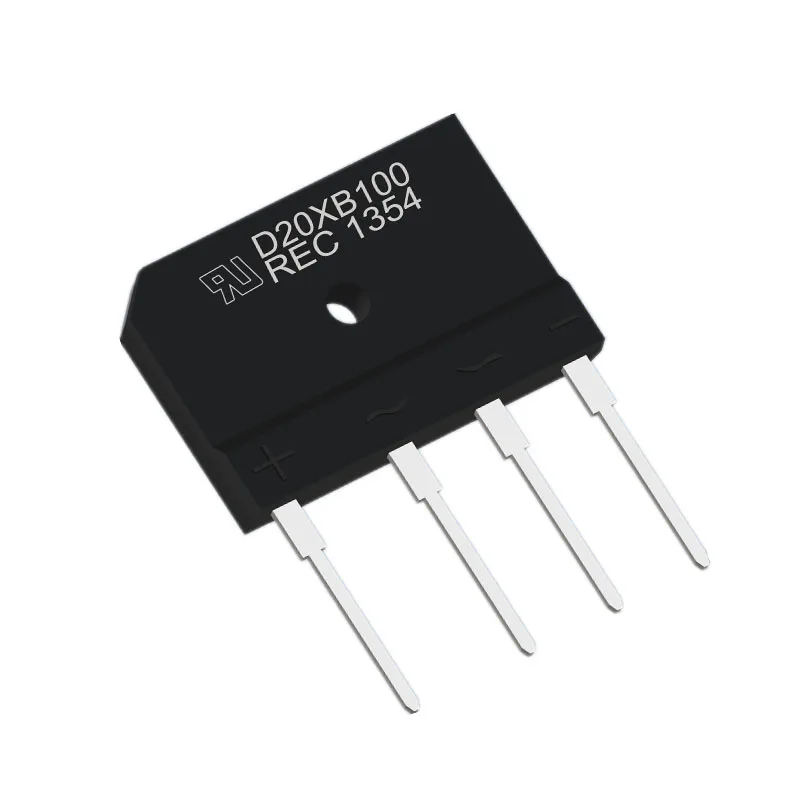  GBJ20M 20amp 1000V 4-контактный однофазный выпрямительный
