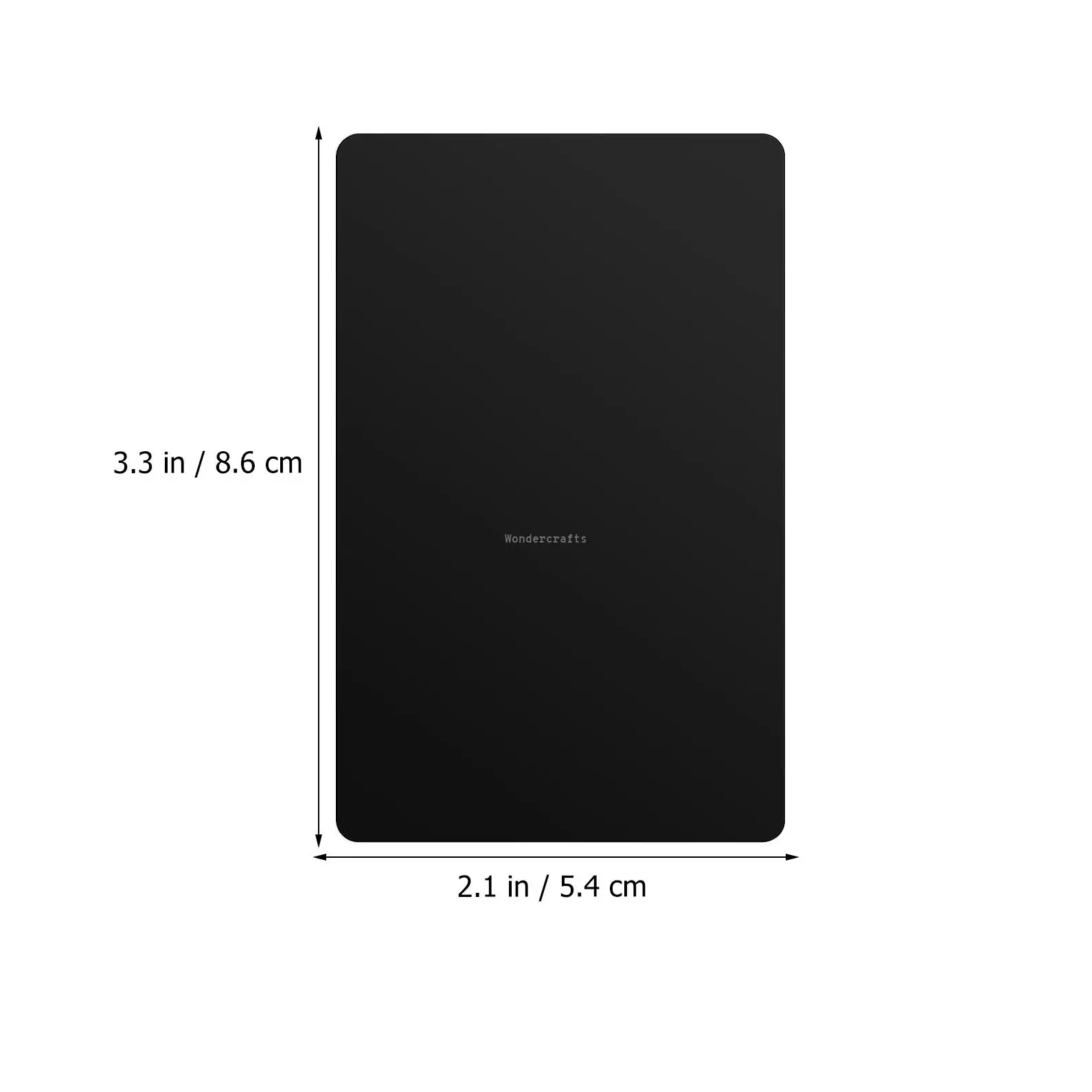 WD Good Quality Factory Directly Custom DIY Engrave Card Presents Metal Aluminum Sheet Laser Marking Business Black Cards