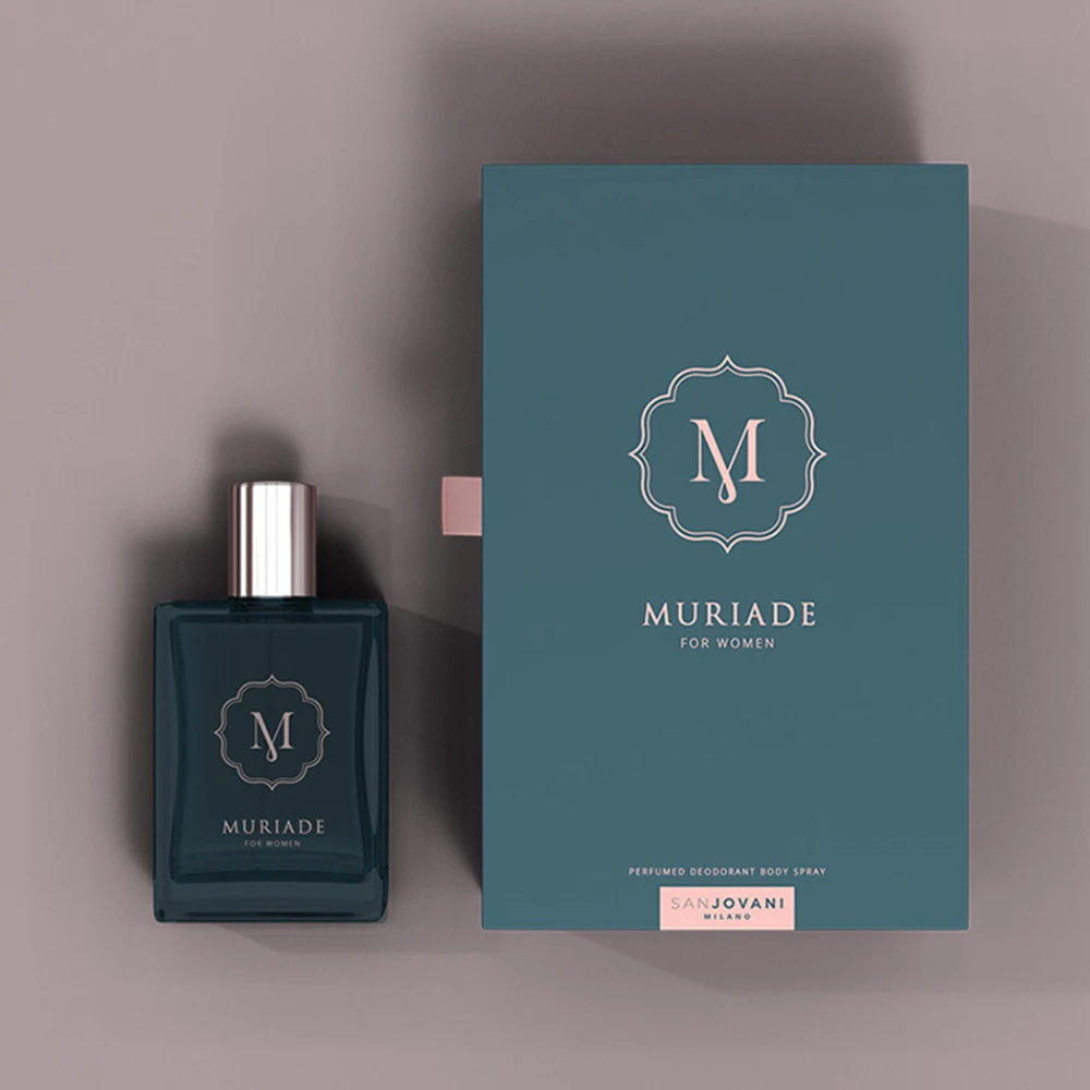 Custom Logo Perfume Box Paper Gold Foil Essential Oil Luxury Perfume Present Packaging Box Square Drawer Gift Box