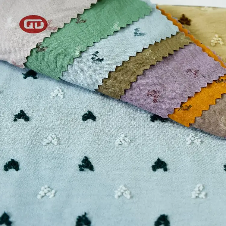 Hot sale Cey  Airflow Two Tone Uragiri  Polyester Black dots Jacquard CEY Fabric For women dress