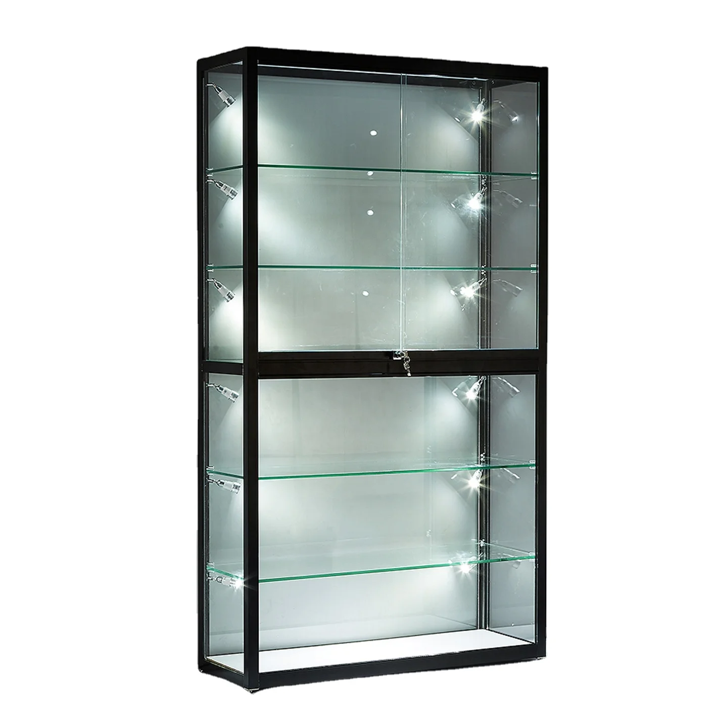 Cabinets aluminum frame glass machine tempered glass cabinet glass display food cabinet