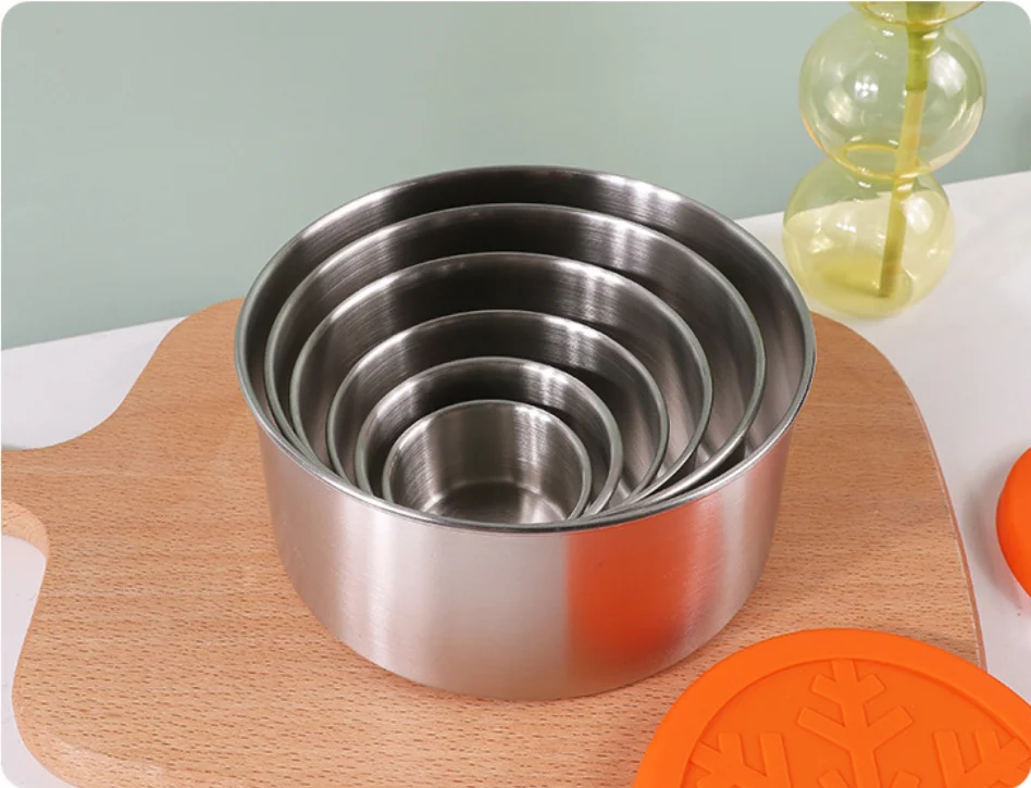 18/8 Stainless Steel Condiments Jars and Food Storage Containers Multiple Size Snack Sauce Pot With High Quality Silicone Lid