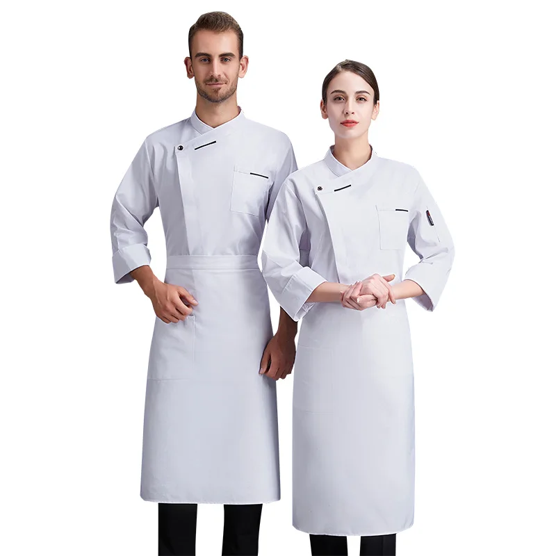 Newly designed chef clothing fashion unisex chef uniforms chef jacket for kitchens and restaurants