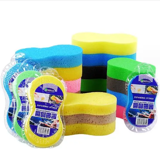 SEQ Unique 8-Shaped High Foam Scrubber wash sponge for car and household cleaning