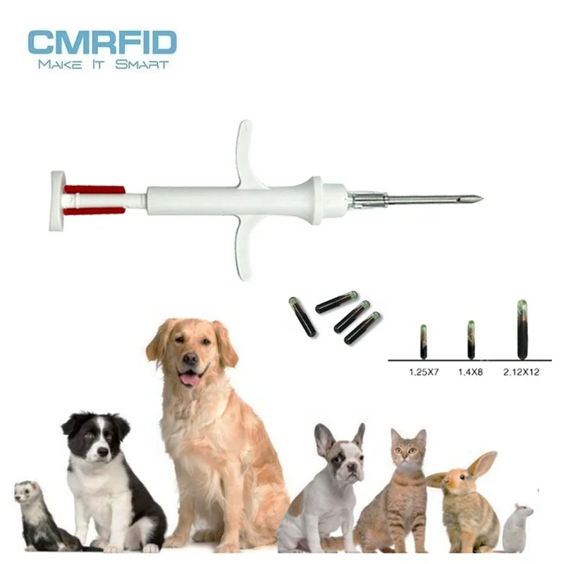  Cmrfid 7/8/12 мм 134 2 кГц RFID FDX-B впрыска животный микрочип домашних животных имплантат шприц идентификатор отслеживания лошадь Крупный рогатый скот