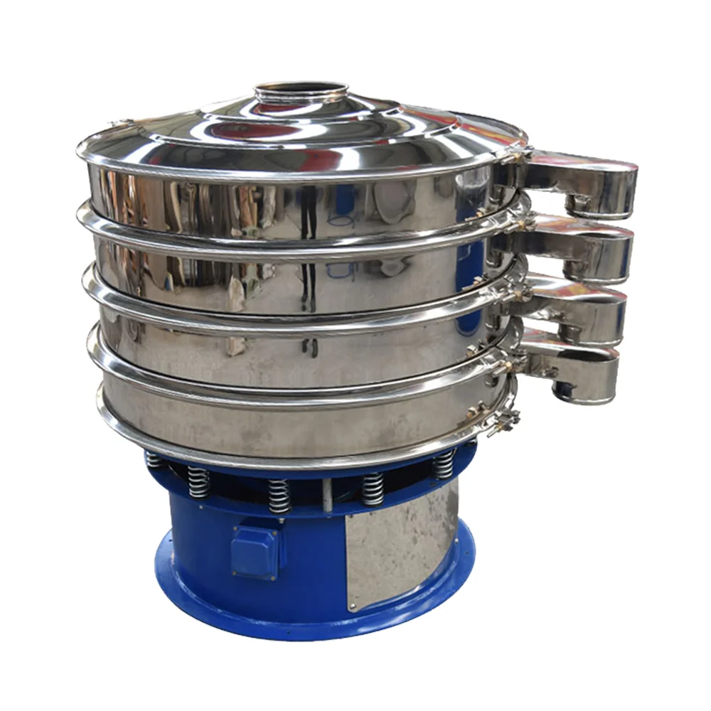 China Electric Sifter Round Vibrating Screen Sieve Rubber Granules Classifier Wear Resisting Impurity Removal Rotary Screen