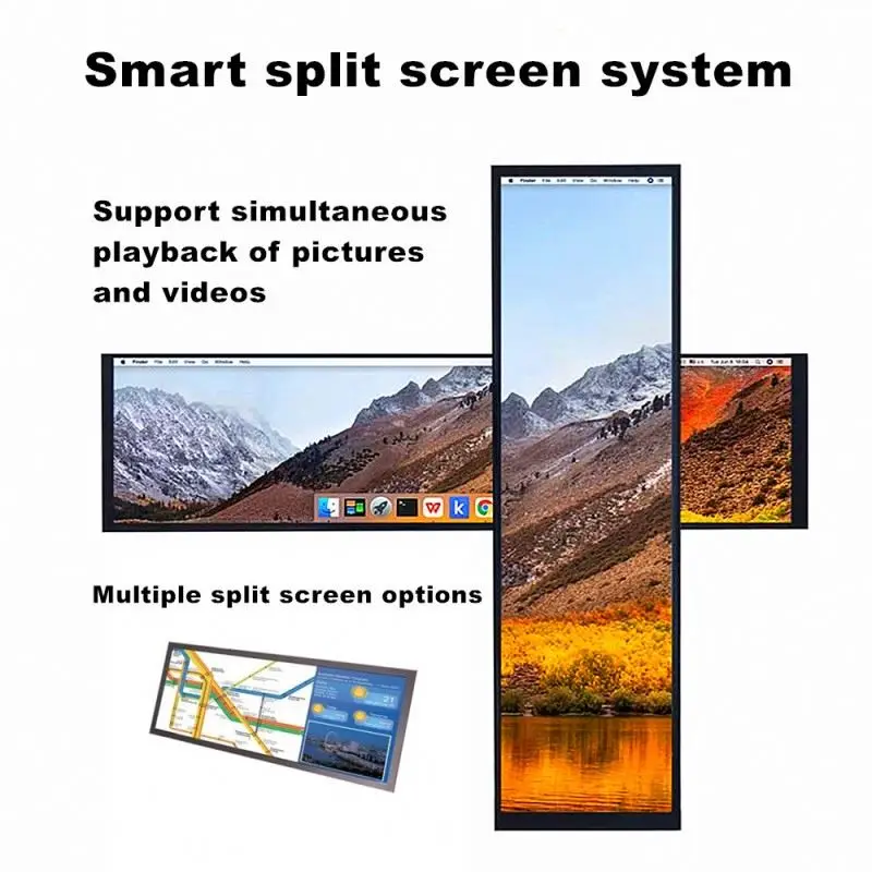 HXXK TOUCH hot sale 38.6inch hot sale ultra wide commercial digital signage shelf edge screen monitor lcd stretched bar display