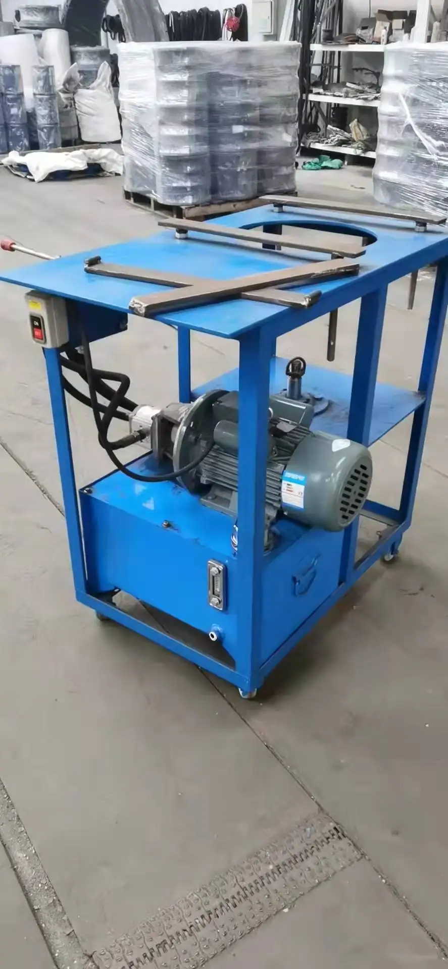 Rubber expansion joint assembling machine with Electric hydraulic