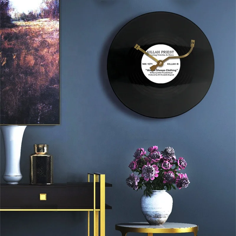 Creative Vinyl Record Funky Traditional Decorative Wall Clocks
