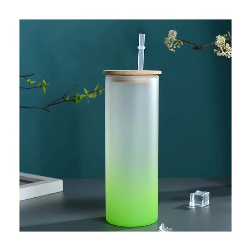 beer glass with lid and straw 16 oz Wholesale Most popular custom drink beer can glass with lid glass beer bottles