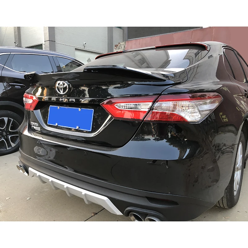 factory supply high quality body kits ABS plastic rear tail trunk spoiler wing for Toyota Camry 2018+