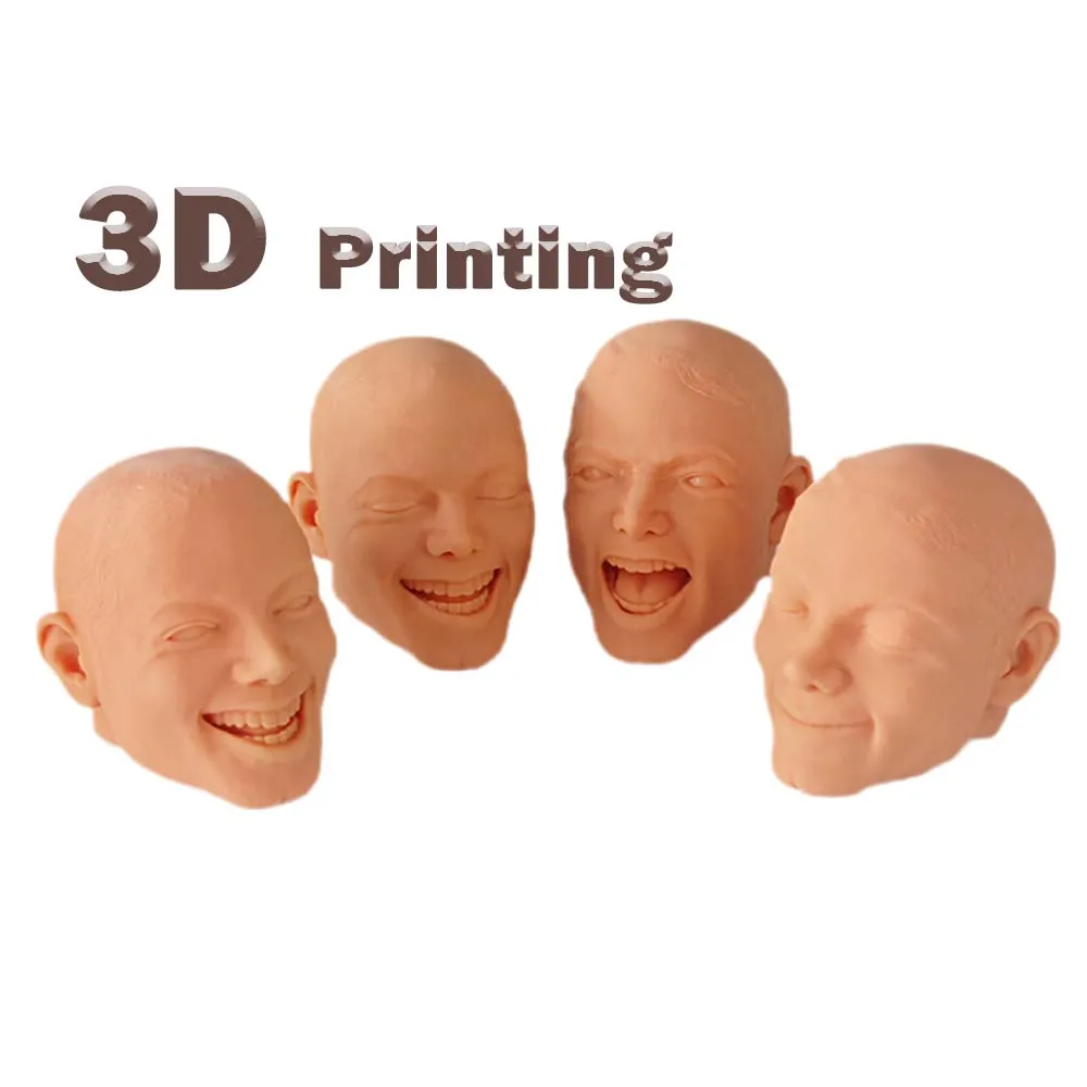 Custom OEM ODM Facial Resin Craft Model 3D Printing Resin Mini Printing 3D Characters