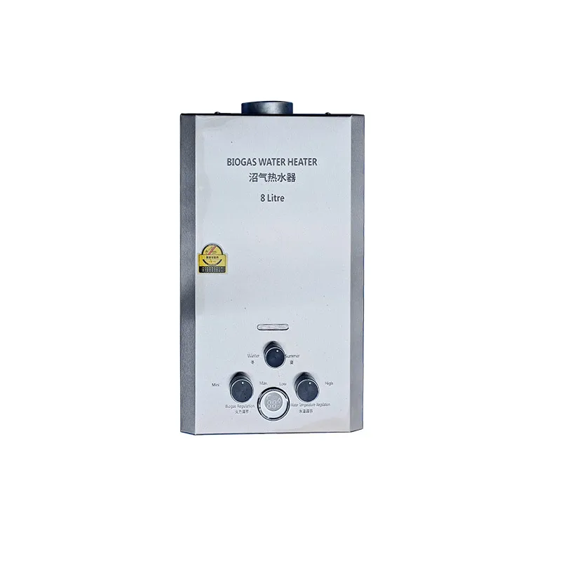 High Efficiency Indoor Outdoor 8L Boiler Heater Water Security Biogas Water Heater With LED Display