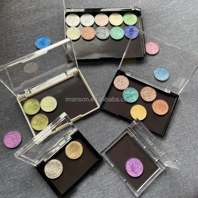 OEM Wholesale High Quality Refillable Eye Shadow Empty Pallet Magnetic Cardboard Makeup Eyeshadow Palette