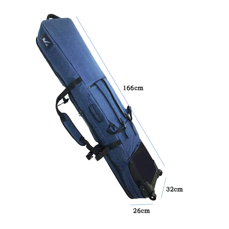 Custom Waterproof Oxford foldable Snowboard Backpack Skiing Snowboard Cover Bag with Wheels