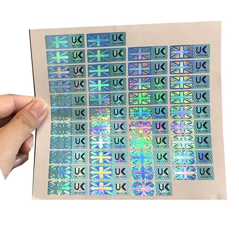 Original 3D Custom Authentic Hologram Laser Sticker With Serial Numbers