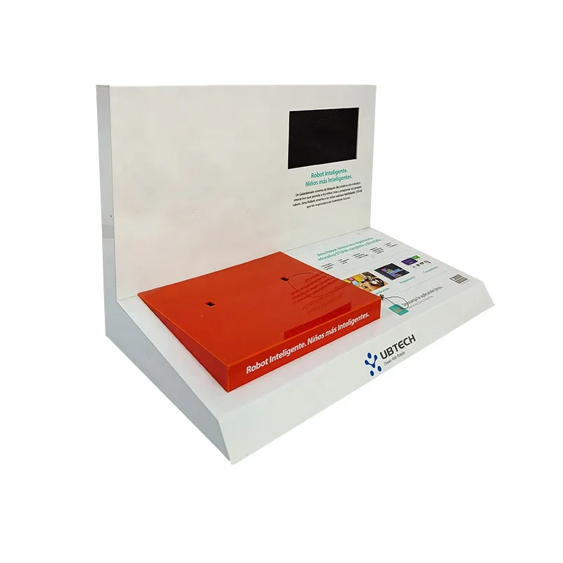 Acrylic Model Display Stand with LCD Video Screen Metal Plastic Wood Material for Retail Shop Promotion