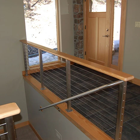 Outdoor stainless steel wire balustrade kits galvanised steel balustrade