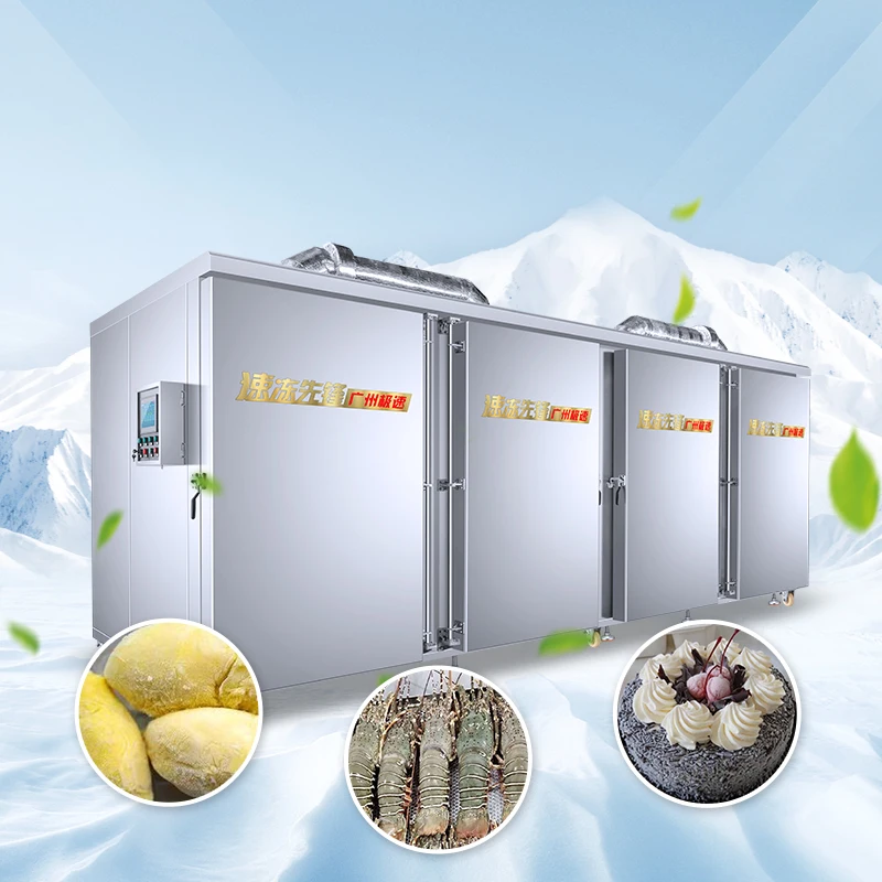 Простая установка шоковой заморозки IQF морозильник Малайзия дуриан с жидким азотом мгновенный морозильная камера