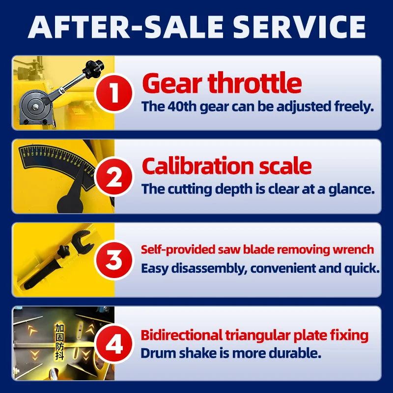 500mm Asphalt Concrete Road Cutting Machine Diesel Engine Floor Slab Road Cutter