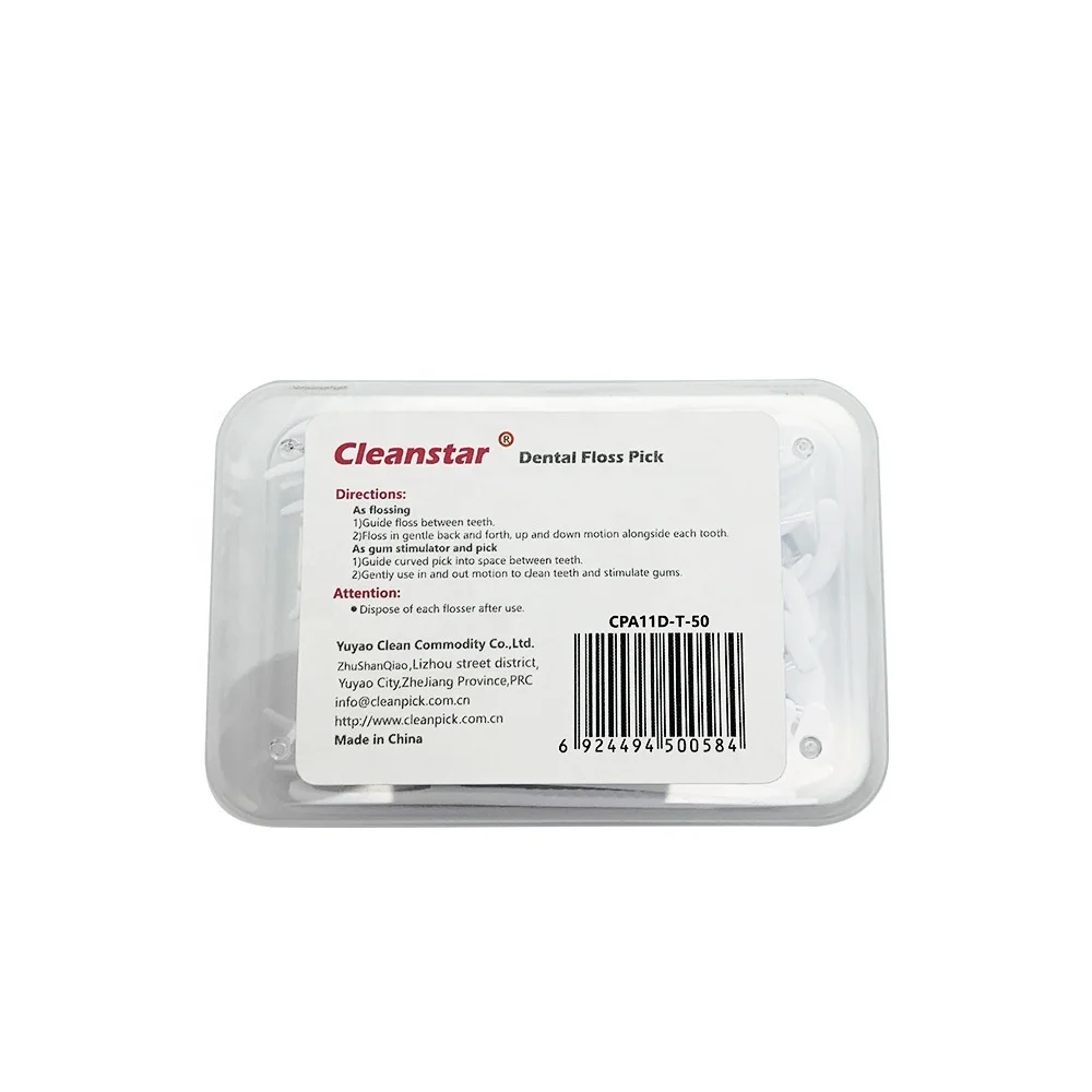 
Factory Outlet UHMWPE Thread Individually Wrapped Dental Floss Picks 