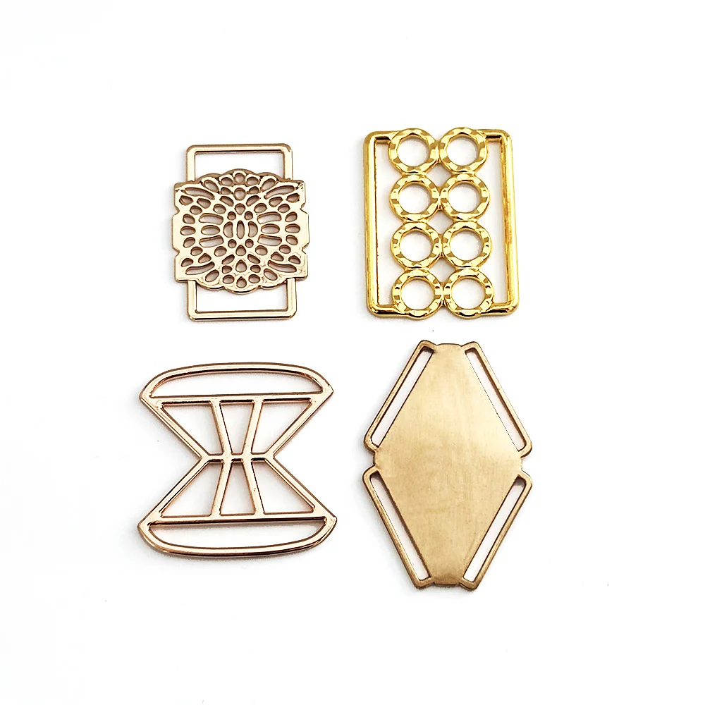 Custom swimwear buckle accessories bikini alloy trim clip