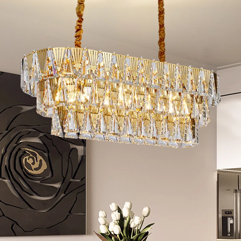 New Products  Wedding Decoration Hotel Hanging Indoor Lighting Crystal Modern Luxury Ceiling Pendant Lights Chandelier