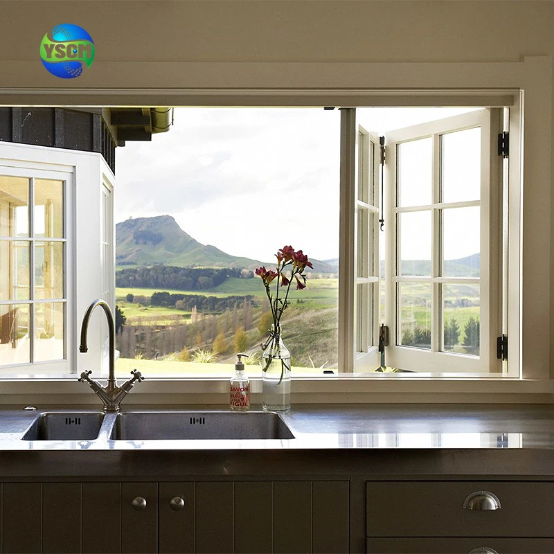 Thermal insulation and sound insulation folding window panoramic doors and windows balcony push telescopic insulating glass