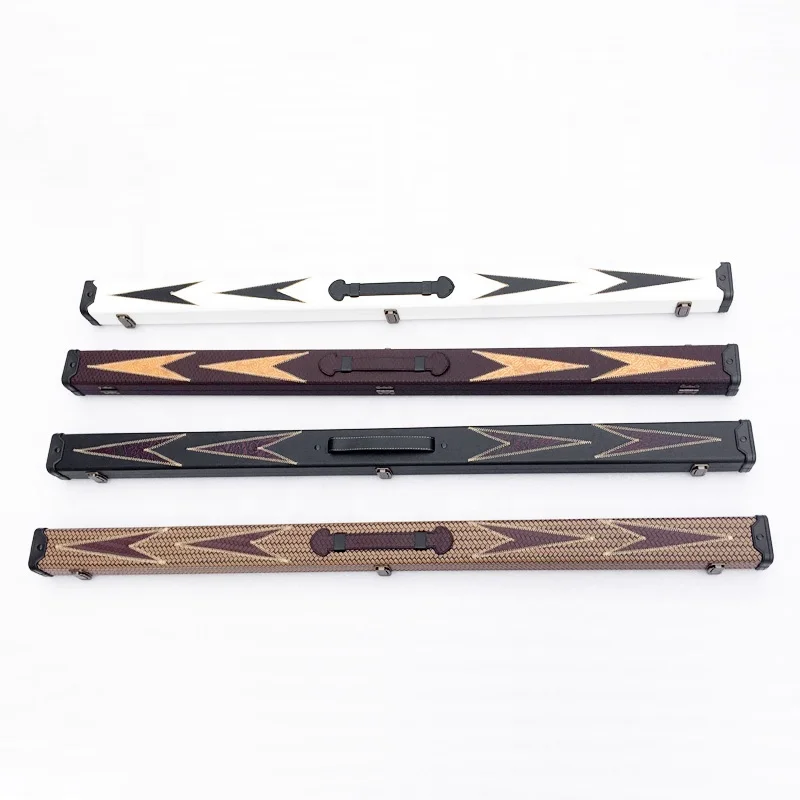 
Random Selection PU Leather Billiard Cue Case, 3/4 Snooker Cue Box 