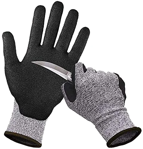 Hot Sale Commercial 13G HPPE Cut Resistant Liner & Nitrile Gloves Size 9  Size 10 Metal Detecting