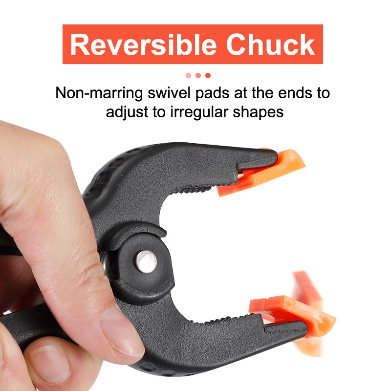 3 Inch 4 Inch Jaw Open Spring Clamps Fixed Clip Bar Woodworking Tools Plastic Hard Grip for Crafts