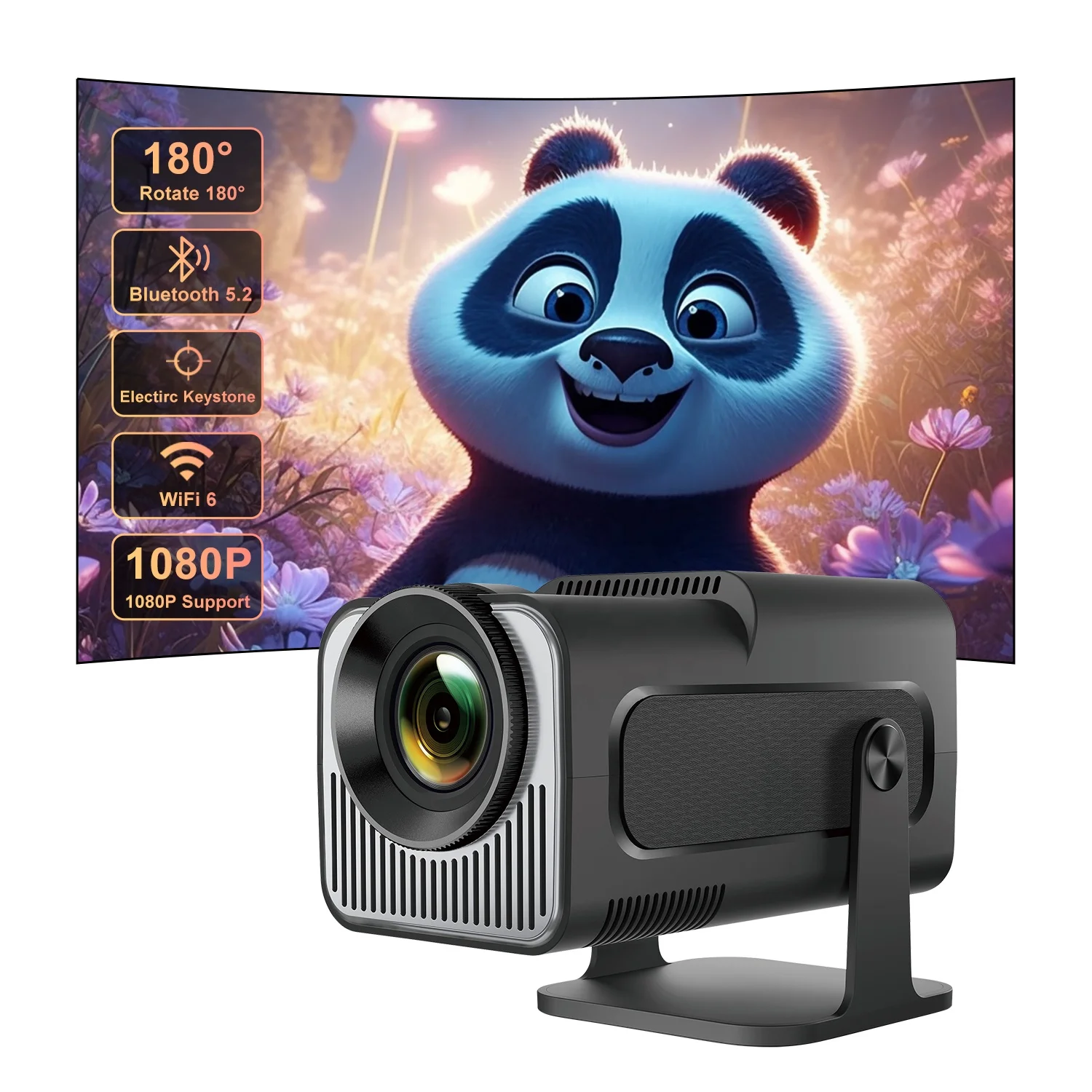 2024 android 11 projector 4K wifi hy320mini portable projectors mobile phone wireless mirror screen portable proyector home