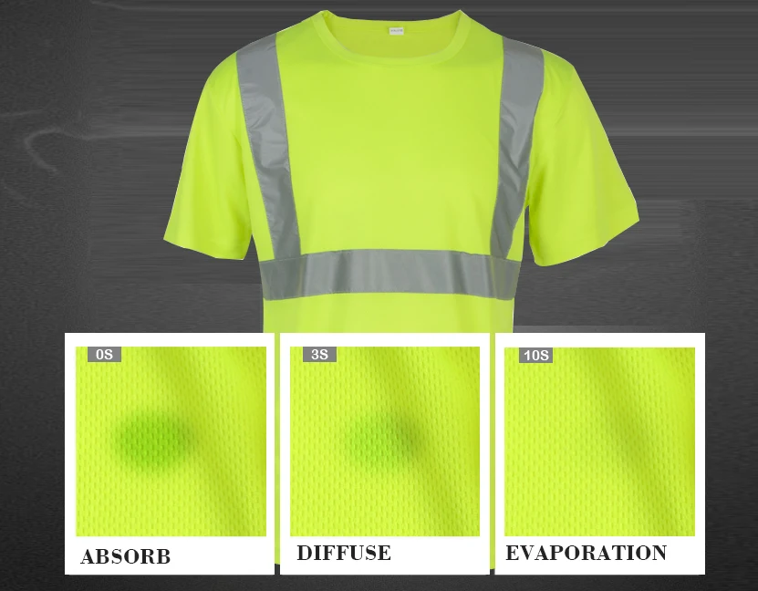 Quality wholesale cheap high visibility safety reflective t-shirt