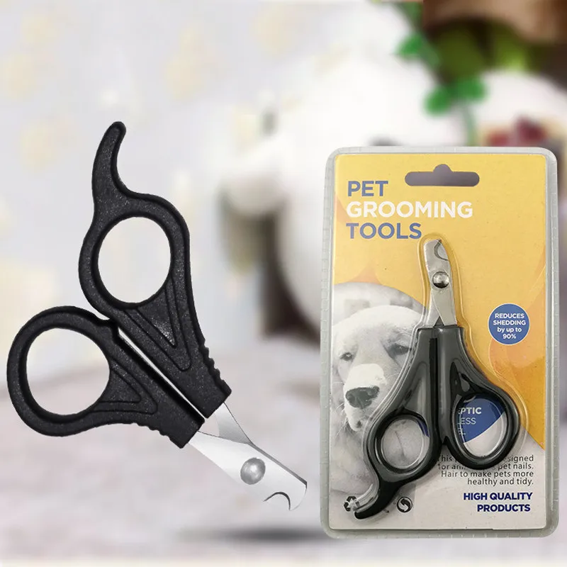 
Professional pet cat dog nail clipper cutter with sickle stainless steel grooming scissors clippers for pet claws dog supplies 
