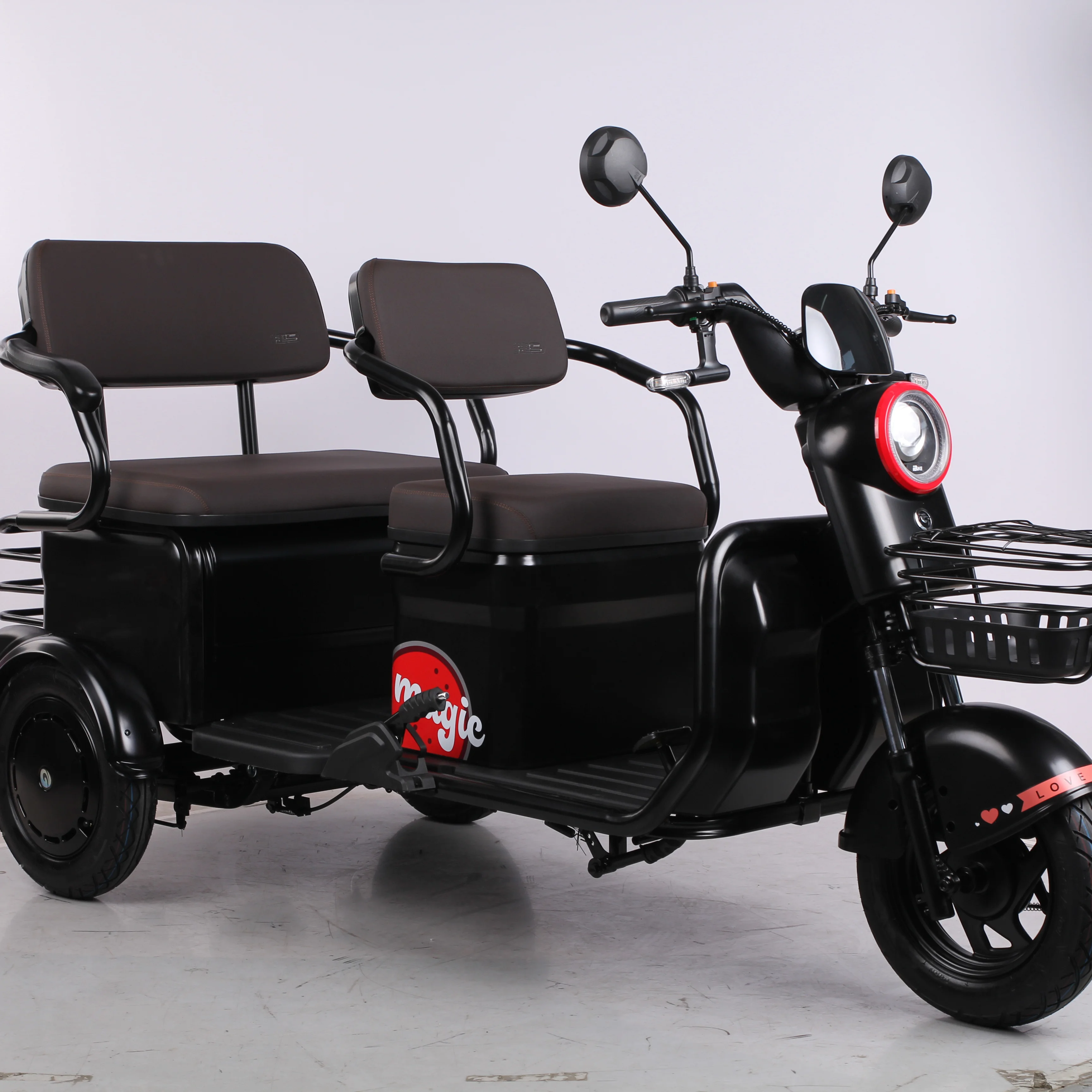 Big power  motor power 3 wheel electric passenger tricycle with EEC approve three