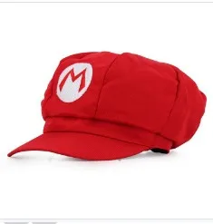 Super Mario Hat Luigi Bros Cosplay Baseball Costume Octagonal Cap